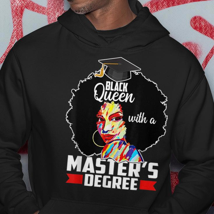 Masters Degree Educated Melanin Black Queen Graduation Hoodie Unique Gifts