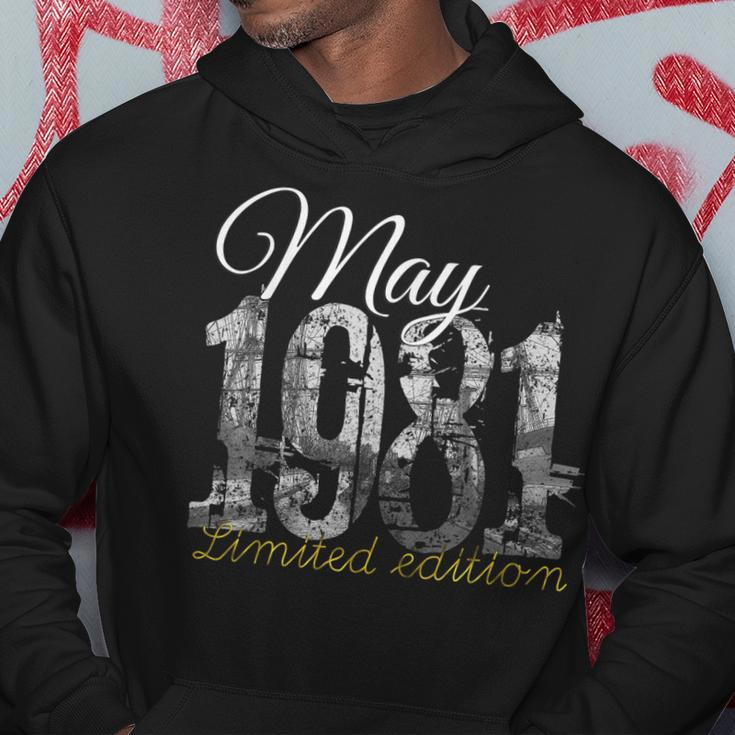 May 1981 40 Year Old 1981 40Th Birthday Gift Hoodie Unique Gifts