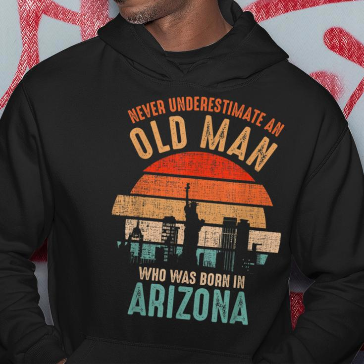 Mb Never Underestimate An Old Man Born In Arkansas Hoodie Funny Gifts