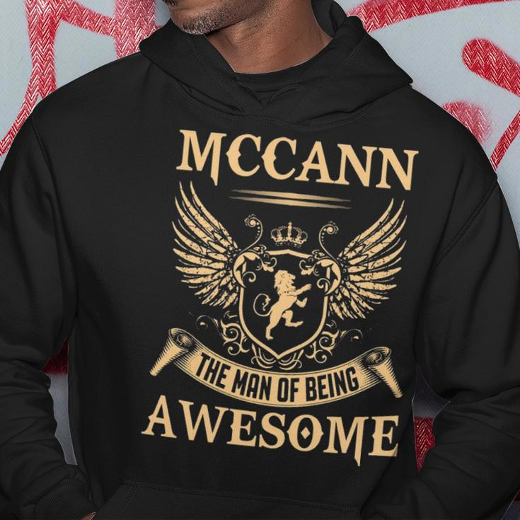 Mccann Name Gift Mccann The Man Of Being Awesome V2 Hoodie Funny Gifts