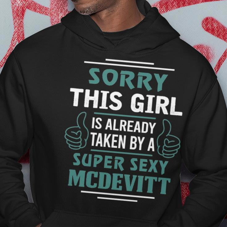 Mcdevitt Name Gift This Girl Is Already Taken By A Super Sexy Mcdevitt V2 Hoodie Funny Gifts