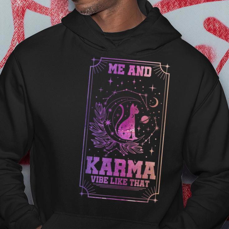 Me And Karma Vibe Like That Tarot Card Cat Toy Hoodie Unique Gifts