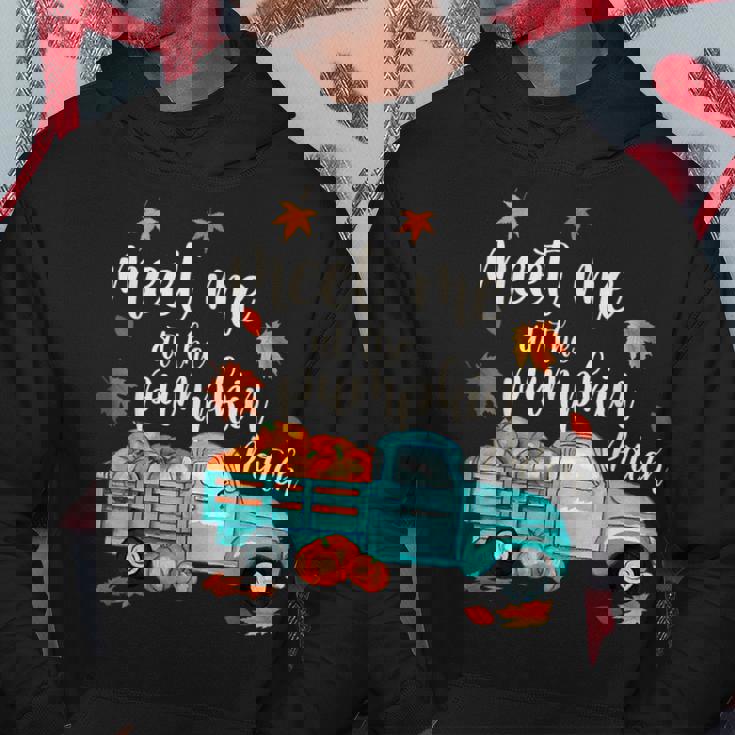Meet Me At The Pumpkin Patch Halloween Thanksgiving Pumpkin Hoodie Unique Gifts