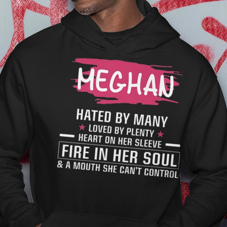 Meghan Name Gift Meghan Hated By Many Loved By Plenty Heart Her Sleeve V2 Hoodie Funny Gifts
