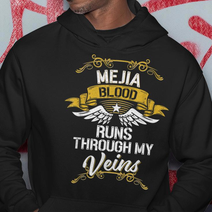 Mejia Blood Runs Through My Veins Hoodie Unique Gifts