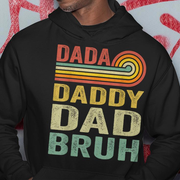 Men Dada Daddy Dad Father Bruh Funny Fathers Day Vintage Hoodie Unique Gifts