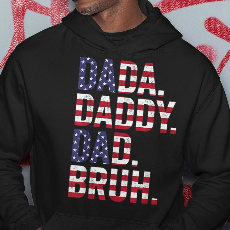 Men Dada Daddy Dad Funny Flag Usa 4Th July Fathers Day Hoodie Unique Gifts