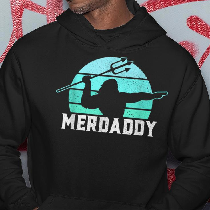 Merdaddy Security Merman Mermaid Daddy Fish Fathers Day Hoodie Unique Gifts