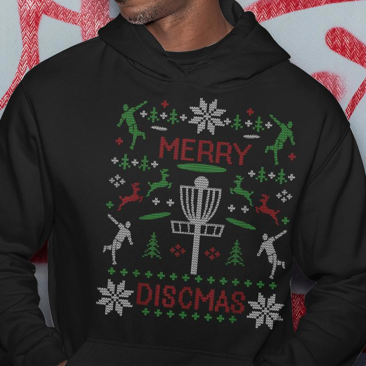 Merry Discmas Disc Golf Ugly Christmas Sweater Party Hoodie Unique Gifts