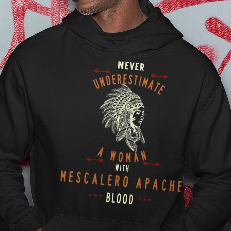 Mescalero Apache Native Indian Woman Never Underestimate Indian Funny Gifts Hoodie Unique Gifts