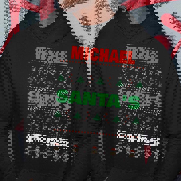 Michael Santas Little Helper Funny Michael Name Christmas Hoodie Unique Gifts Michael Santas Little Helper Funny Michael Name Christmas Hoodie Unique Gifts
