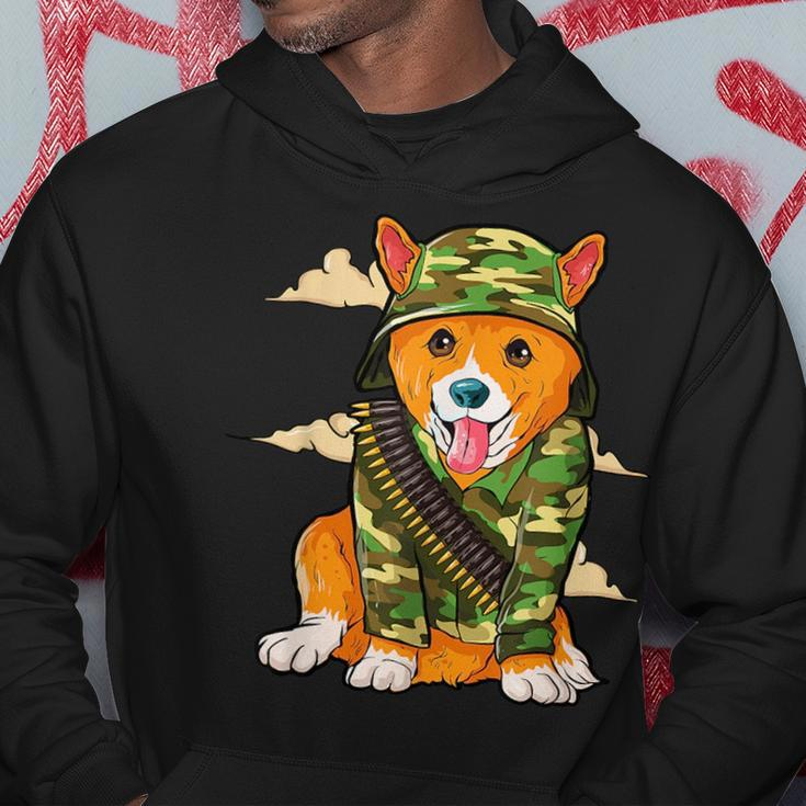 Military Corgi Dog Camo Camouflage Hoodie Unique Gifts