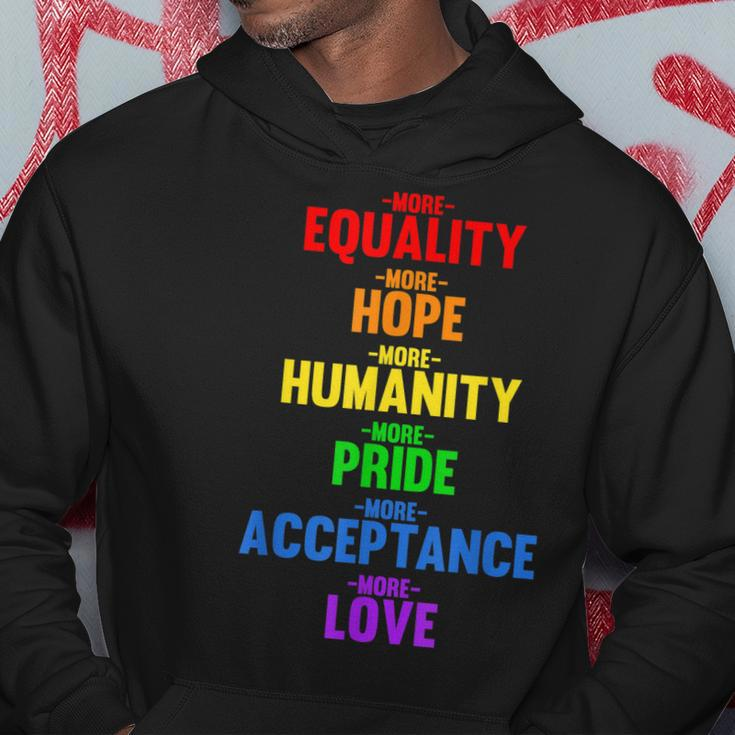 More Equality More Love Human Rights Blm Lgbtq  Hoodie Personalized Gifts