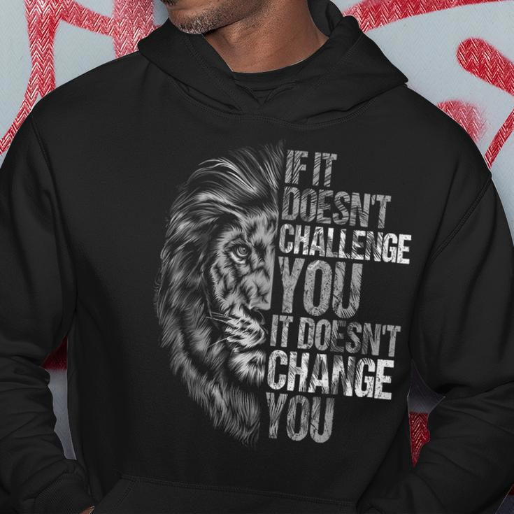 Motivation Workout And Gym Quotes Lion Mindset Training Hoodie Unique Gifts
