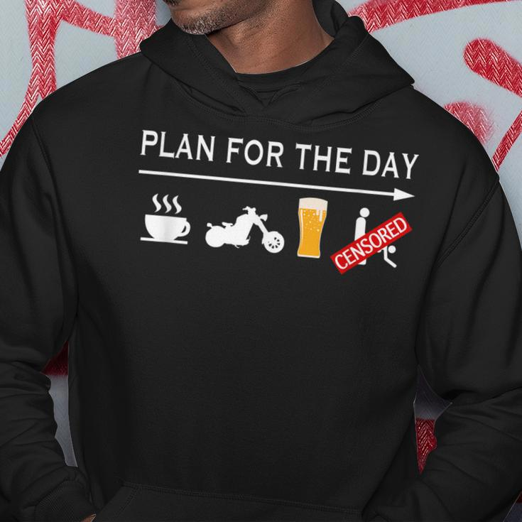 Motorcycle Biker Plan For The Day Adult Humor Biker Gift For Mens Hoodie Unique Gifts
