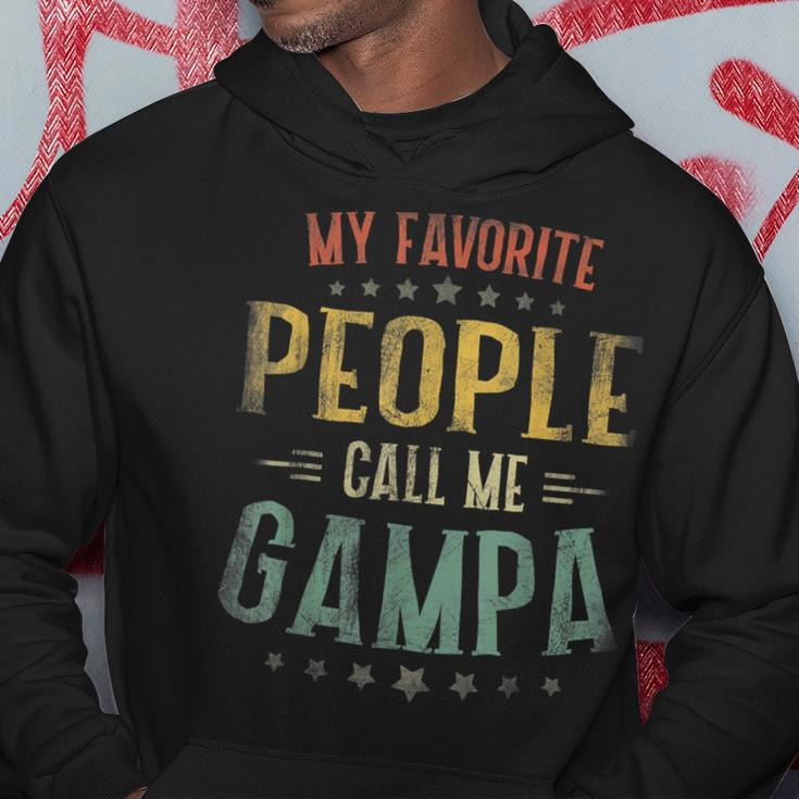 My Favorite People Call Me Gampa Fathers Day Men Vintage Hoodie Funny Gifts