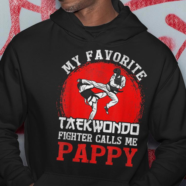 My Favorite Taekwondo Fighter Calls Me Pappy Fathers Day Hoodie Personalized Gifts
