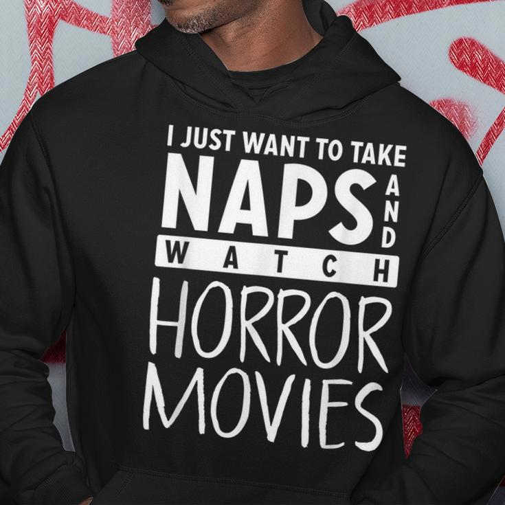 Take Naps And Watch Horror Movies Movies Hoodie Unique Gifts