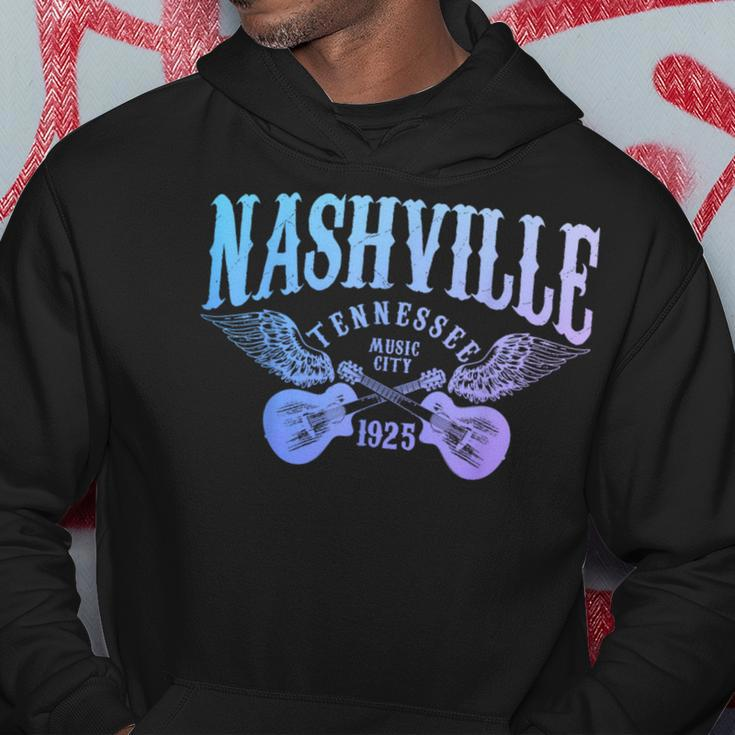 Nashville Tennessee Guitar Player Vintage Country Music City Hoodie Unique Gifts