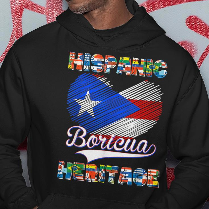 National Hispanic Heritage Month Puerto Rico Flag Boricua Hoodie Unique Gifts