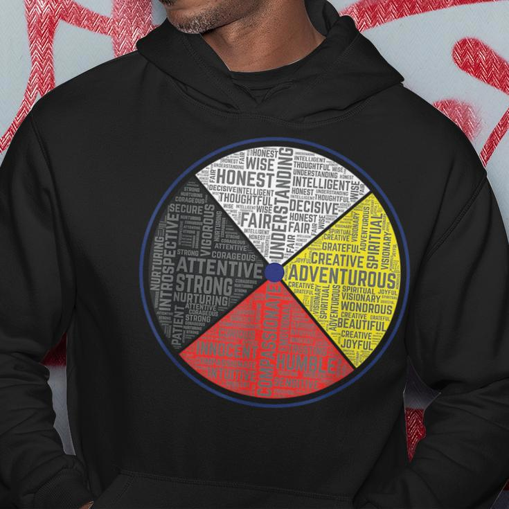 Native American Indian Words Of The Medicine Wheel Spiritual Hoodie Unique Gifts