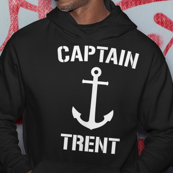 Nautical Captain Trent Personalized Boat Anchor Hoodie Unique Gifts