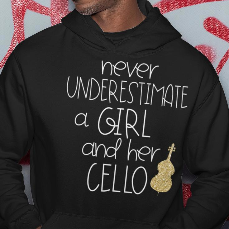 Never Underestimate A Girl With A CelloCello Gift Hoodie Funny Gifts