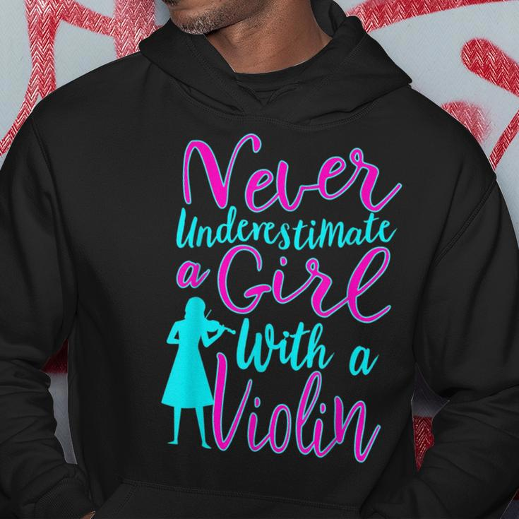 Never Underestimate A Girl With A Violin Cool Gift Hoodie Funny Gifts