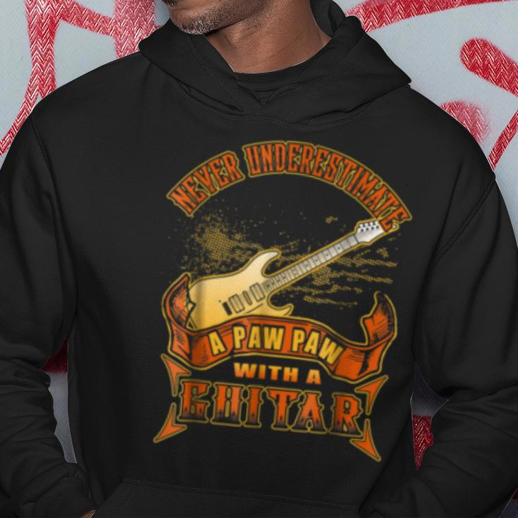 Never Underestimate A Paw Paw With A Guitar Guitarist Music Guitar Funny Gifts Hoodie Unique Gifts