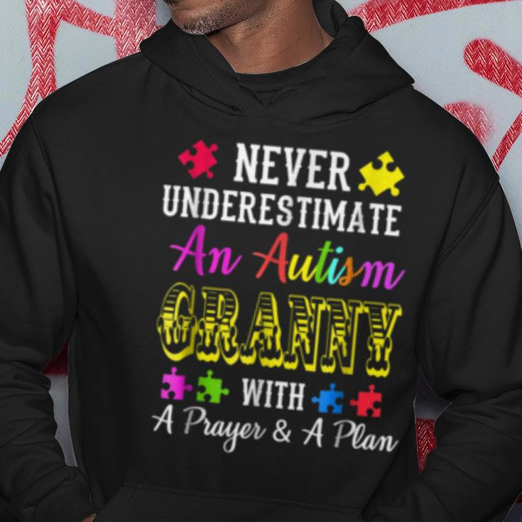 Never Underestimate An Autism GrannyAwareness Autism Funny Gifts Hoodie Unique Gifts
