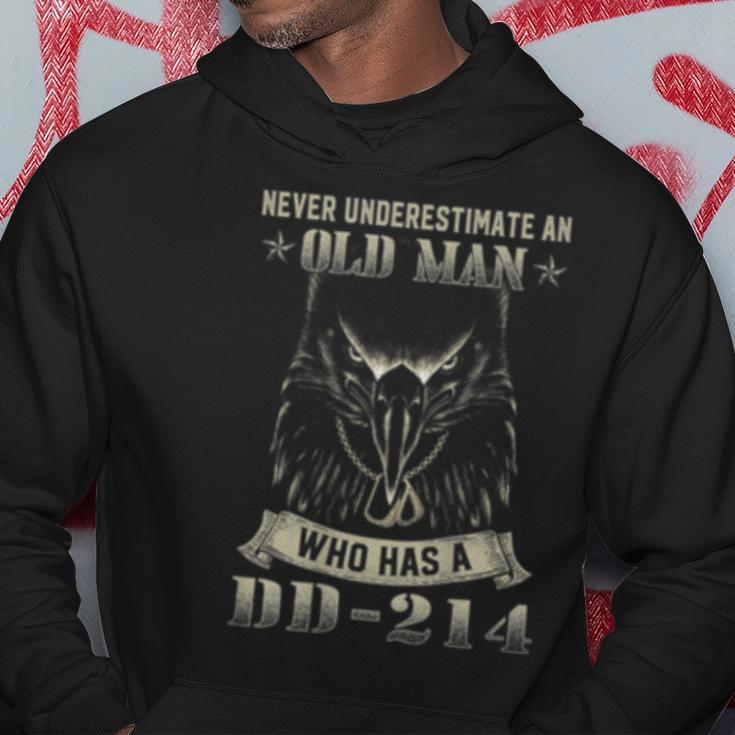 Never Underestimate An Old Man Who Has A Dd214 Hoodie Unique Gifts