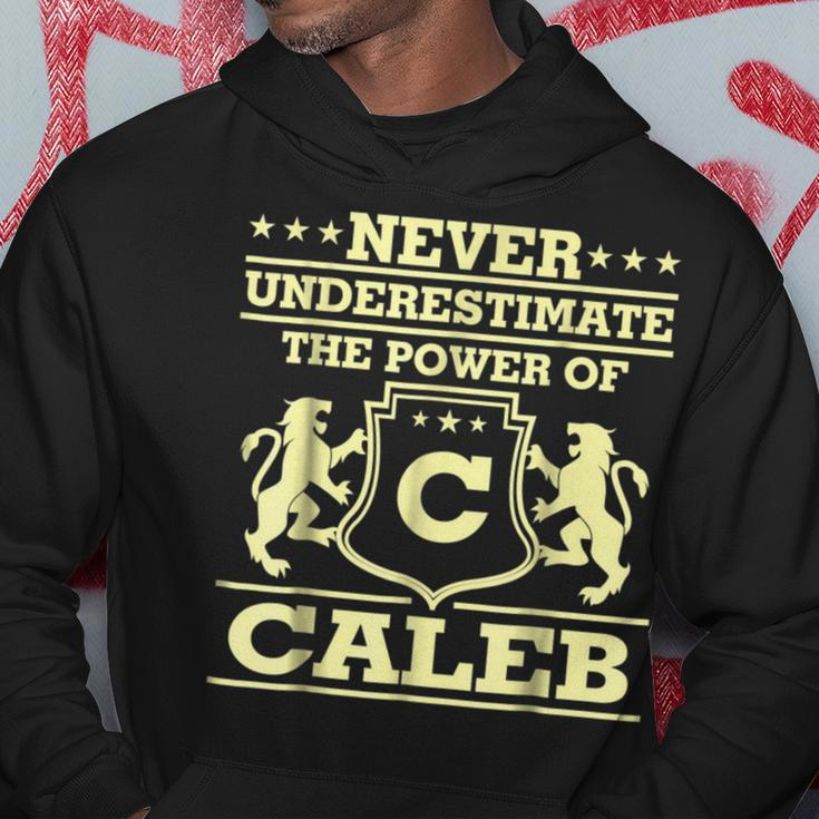 Never Underestimate Caleb Personalized Name Hoodie Funny Gifts