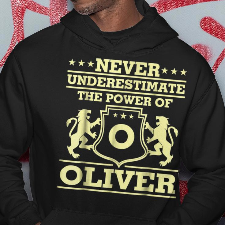 Never Underestimate Oliver Personalized Name Hoodie Funny Gifts