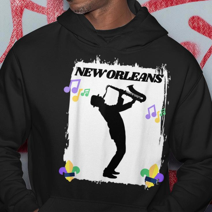 New Orleans Louisiana Skyline Music Jazz Travel Holidays Hoodie Personalized Gifts