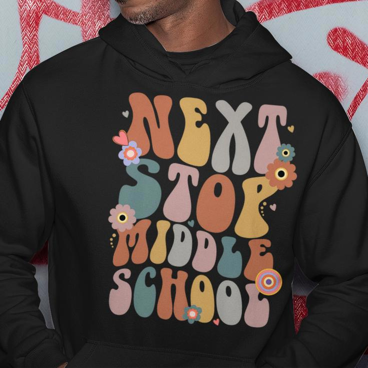 Next Stop Middle School Groovy Retro 5Th Grade Graduation Hoodie Unique Gifts