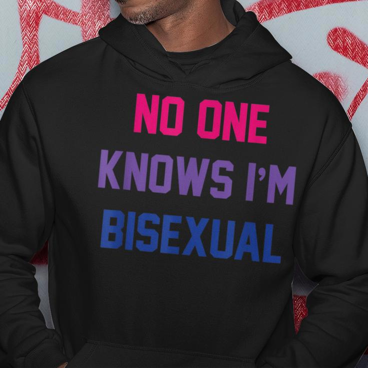 No One Knows Im Bisexual Bi Lgbt Pride Lgbtq Bi Funny Hoodie Unique Gifts
