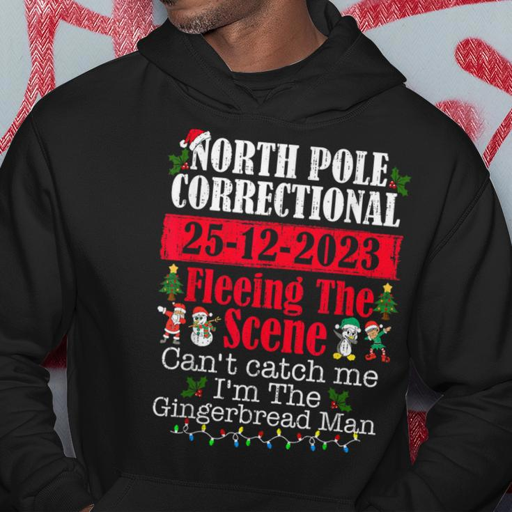 North Pole Correctional Fleeing The Scene Can't Catch Me Hoodie Unique Gifts