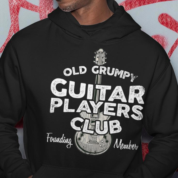 Old Grumpy Guitar Players Club Founding Member Guitar Funny Gifts Hoodie Unique Gifts