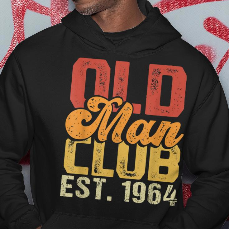 Old Man Club Est1964 Birthday Vintage Graphic Gift For Mens Hoodie Unique Gifts