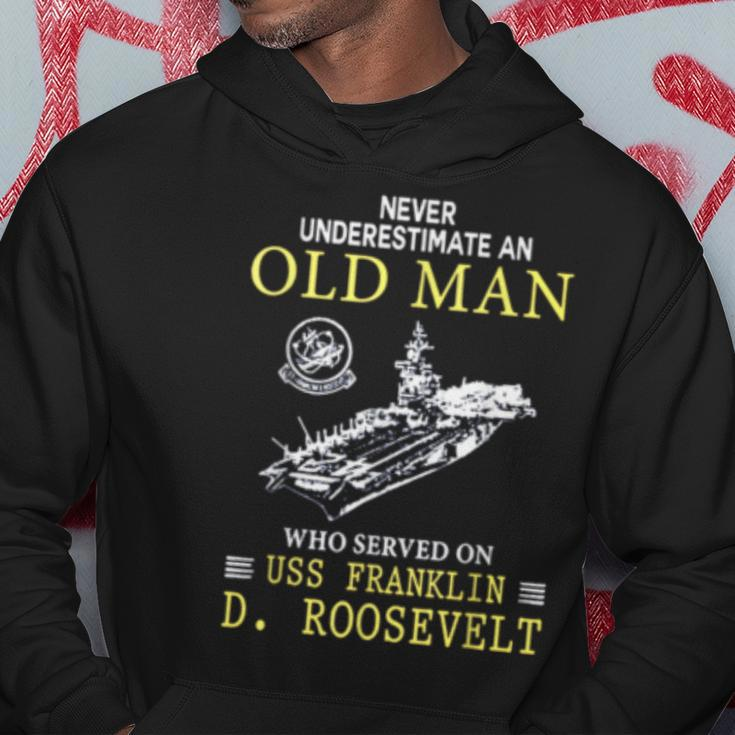Old Man Uss Franklin D Roosevelt Cv42 Hoodie Unique Gifts