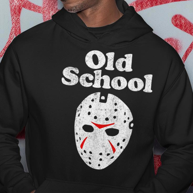 Old School Halloween Hockey Mask Horror Movie 80'S Costume Halloween Hockey Hoodie Unique Gifts