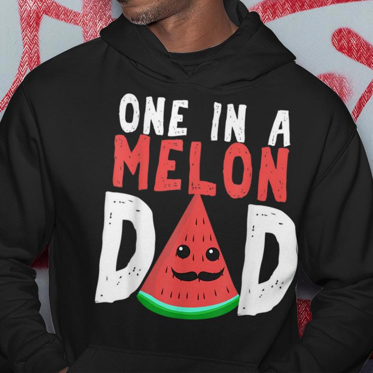 One In A Melon Dad Funny Watermelon Pun Summer Fathers Day Gift For Mens Hoodie Unique Gifts