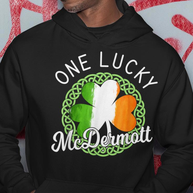 One Lucky Mcdermott Irish Family Name Hoodie Unique Gifts