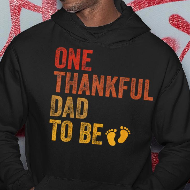 One Thankful Dad To Be Thanksgiving Pregnancy Announcement Hoodie Personalized Gifts