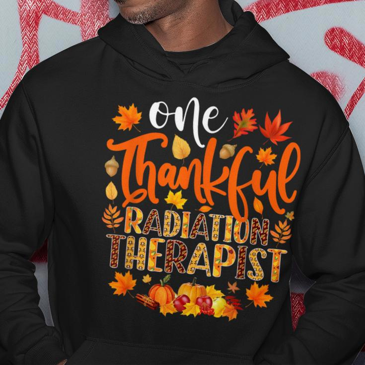 One Thankful Radiation Therapist Thanksgiving Hoodie Funny Gifts