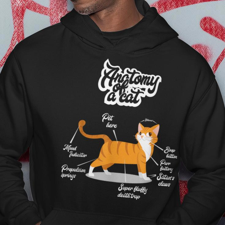 Orange Tabby Cat Anatomy Of A Cat Cute Present Hoodie Unique Gifts