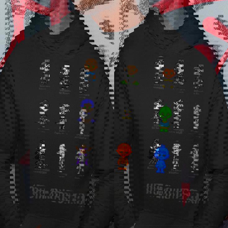 Orbem 8-Bit Characters Hoodie Unique Gifts