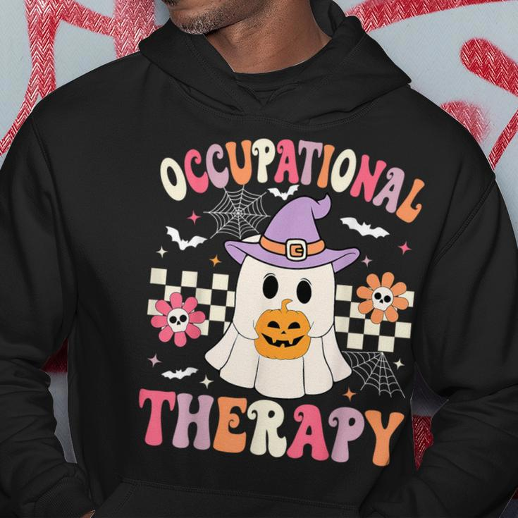 Ot Occupational Therapy Halloween Retro Ghost Ot Halloween Hoodie Funny Gifts