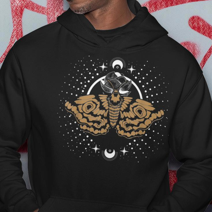 Pagan Blackcraft Wiccan Mysticism Scary Insect Occult Moth Hoodie Unique Gifts