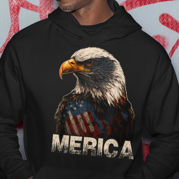 Patriotic Bald Eagle 4Th Of July Usa American Flag Hoodie Unique Gifts